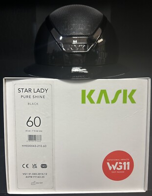 KASK Star Lady Pure Shine Black 60cm (7 1/2)