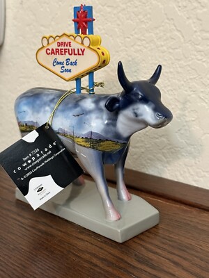 Cow Parade Welcome to Fabulous Las Vegas Nevada 7326 w/Tag-No Box