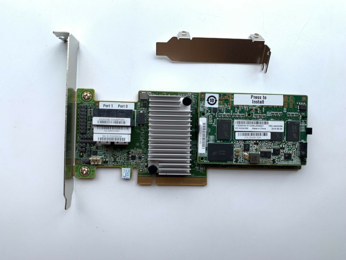 IBM ServeRAID M5210 SAS SATA PCI-E RAID Controller 46C9111 +