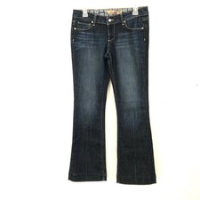 Paige Womens sz 27 Jeans Dark Wash Faded Denim Laurel Canyon Bootcut