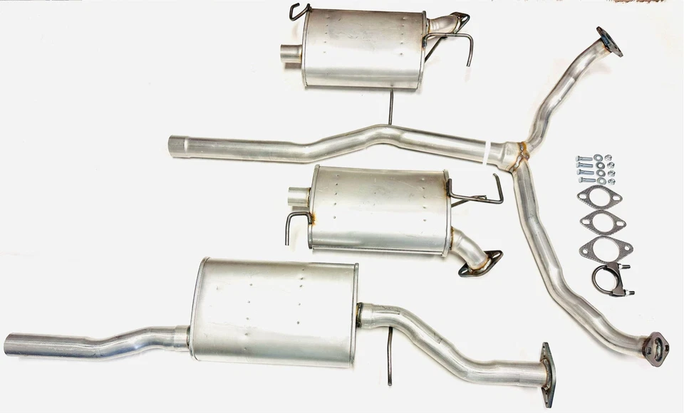 Fit: 2008-2015 Mazda CX-9 3.7L Right & Left Side Muffler, Y Pipe & Mid Muffler - Imagem 2 de 4