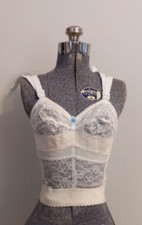 Vintage 1960s Pennyrich long line bra drop front bra nursing bra 28H