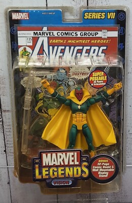 コミック・アニメ TOYBIZ MARVEL LEGENDS VISION Marvel Legends Series VII Vision Action Figure & Comic Book