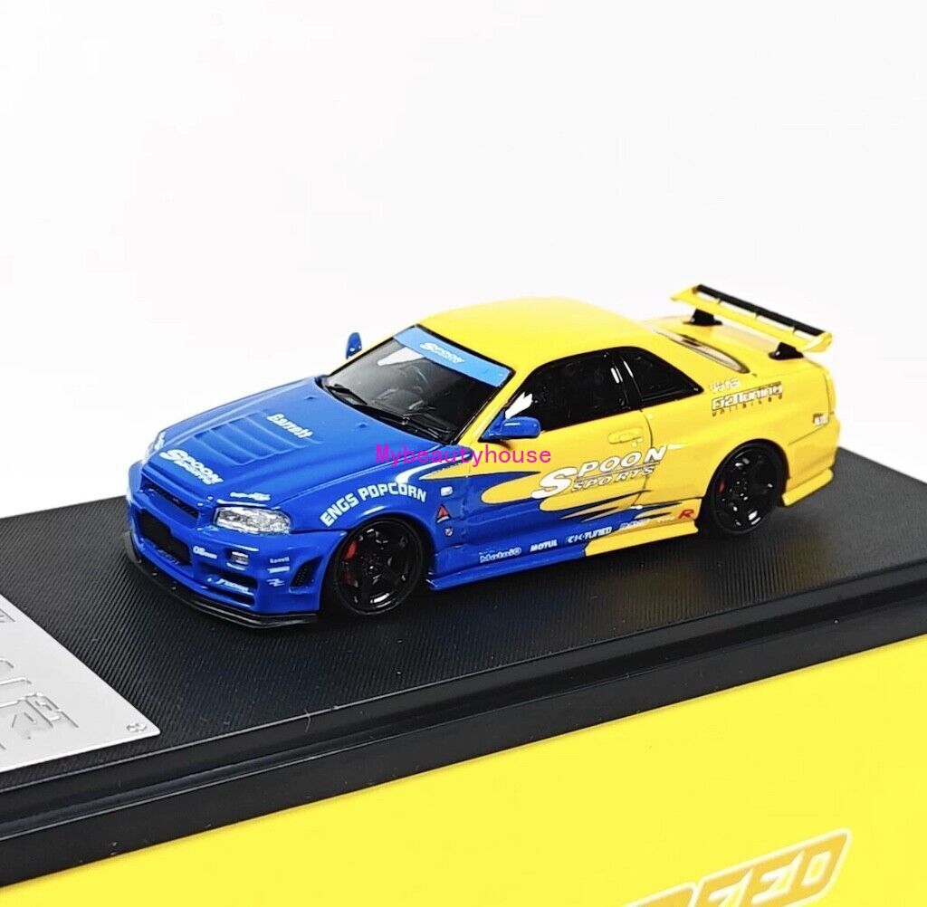 FS 1:64 Fast Speed Skyline GTR R34 Spoon Sports Model
