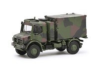 Schuco Mercedes-Benz Unimog U5023 Funkcontainer BW 1:87