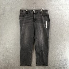 Ava  Viv Jeans Womens 20 High Rise 90s Straight Leg Zip Fly Casual Gray Denim