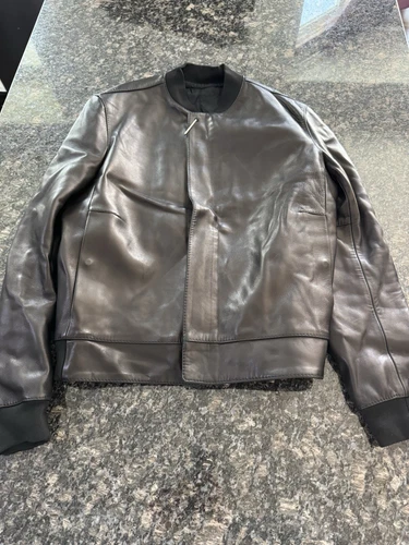 Balenciaga Giacca Moto in Pelle di Agnello Ultra Morbida Casual 2014 Clip. Italia