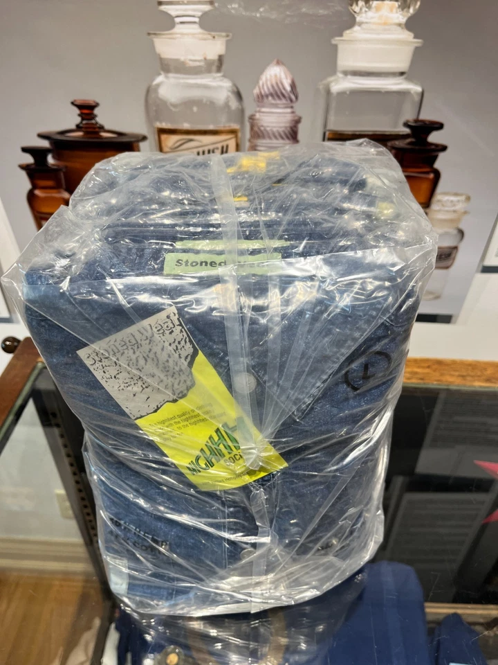 Paquete de 10 camisas abotonadas vintage de cáñamo Highhh Society selladas a granel de los años 90 nuevas de colección Foto 2 de 4