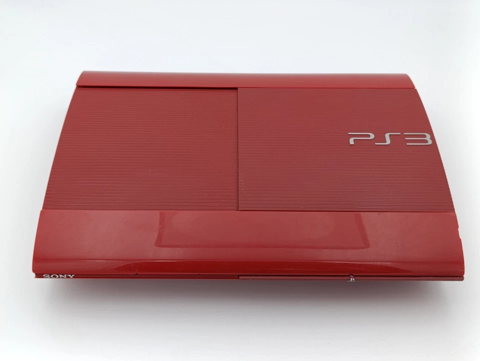 Sony PlayStation 3 Super Slim Rouge 250 Go – Console seule fonctionnelle - Photo 1/4