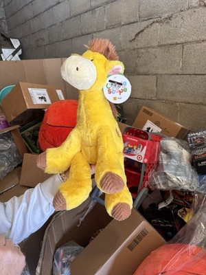 Target 14'' Yellow Brown Giraffe Stuffed Zoo Animal Gigglescape W/Tag NWT Plush