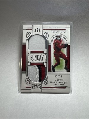 2025 National Treasures Marvin Harrison Jr Sunday Treasures /99 3 Color Patch