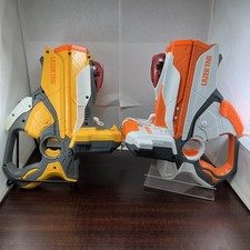 NERF HASBRO 2012 LAZER TAG GUN BLASTER IPHONE IPOD Bundle Lot Of 2 Untested ML