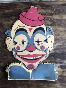 Vintage Circus Clown Halloween Cut Out