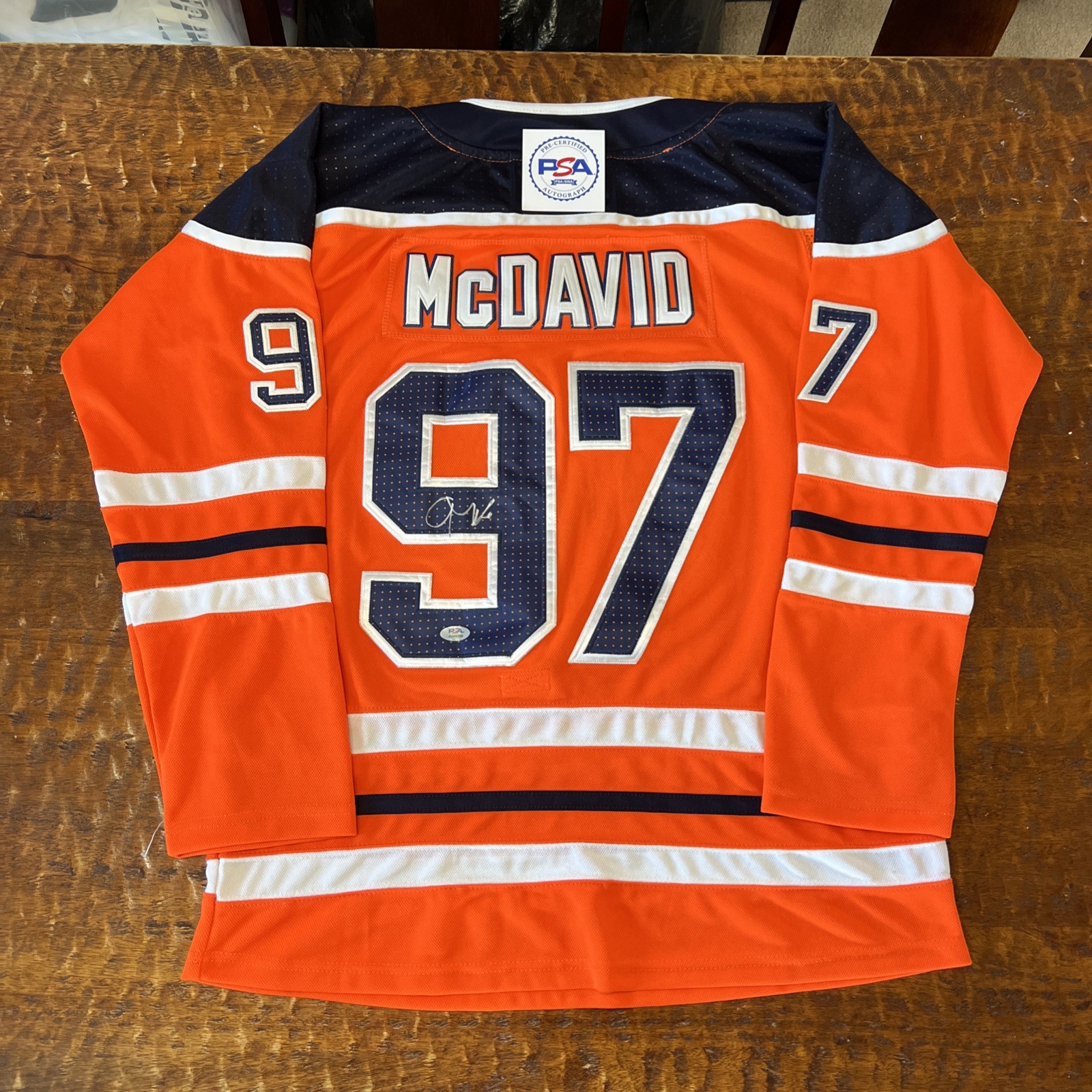 Connor McDavid Signed Edmonton Oilers Jersey PSA DNA Autographed