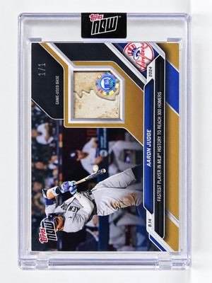 2024 Topps Now Aaron Judge 300 Career Home Runs Relic 1/1 Sealed