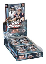 2025 Topps Chrome NFL New Factory Sealed Hobby Box’s (Lot of 2)