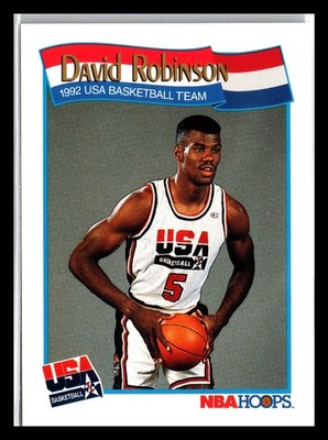 1991-92 NBA Hoops David Robinson 1992 USA Basketball Team #583