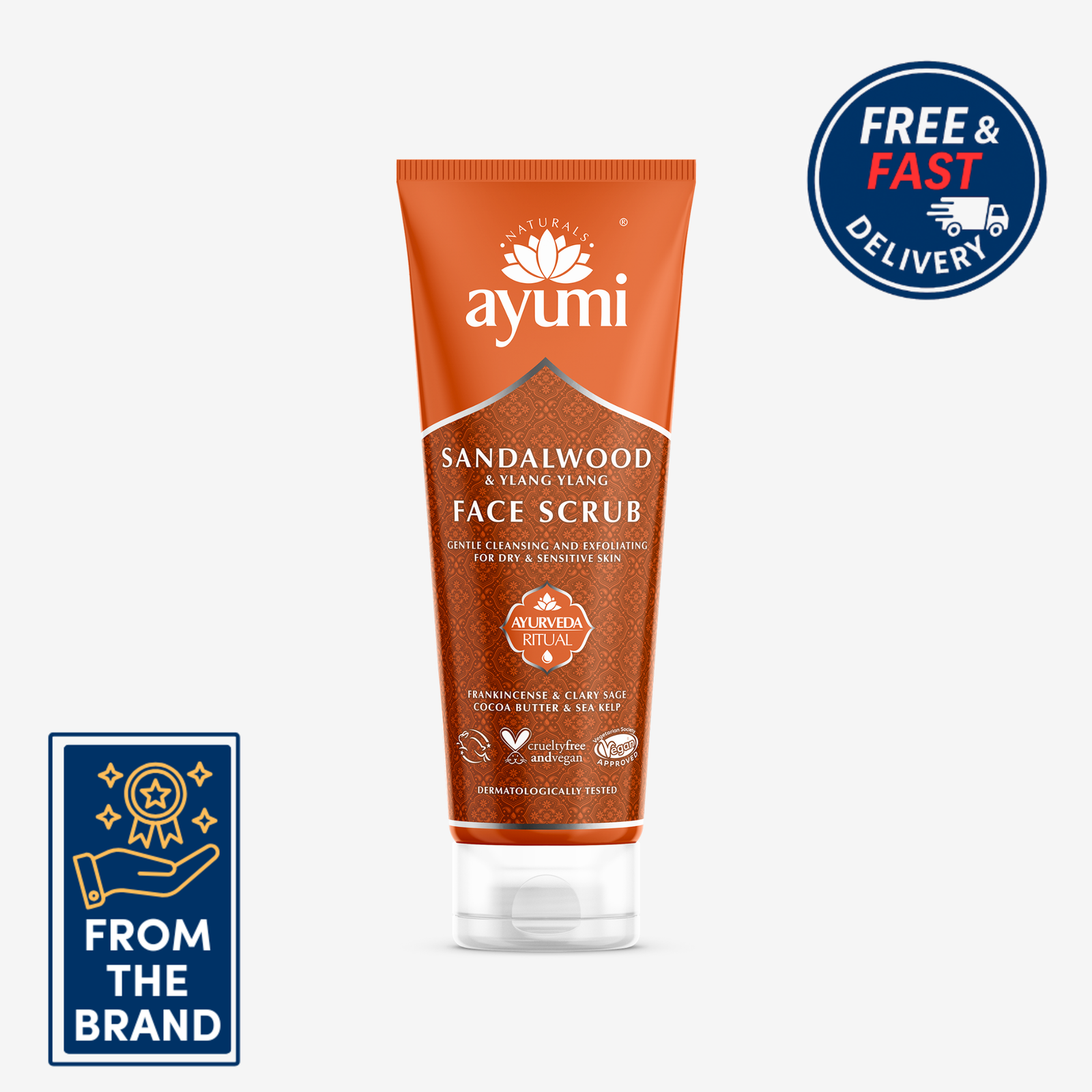 Ayumi Gentle Face Scrub | Gentle Cleansing and Exfoliating | 125ml