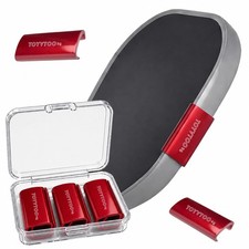 Pickleball Paddle Snap Weights, Clip-On for 16mm Paddles Red