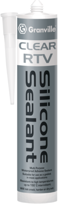 Granville 0235 Clear RTV Silicone Sealant 310ml Single