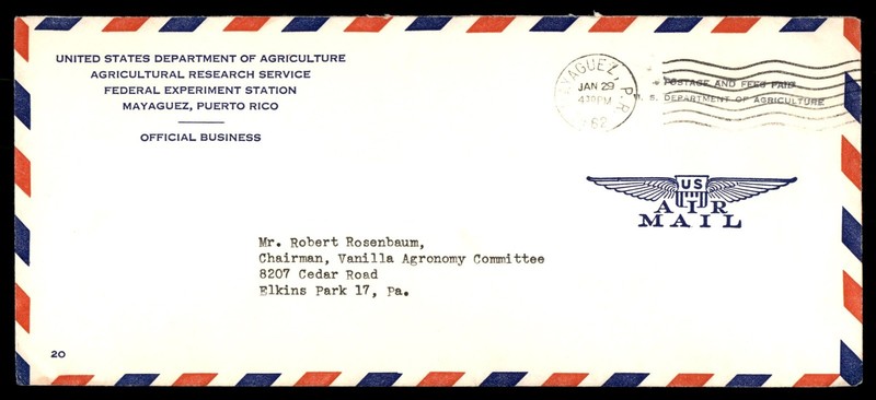 Mayfairstamps US 1962 US Dept Agriculture Mayaguez PR to Elkins Pk PA Cover aaz_