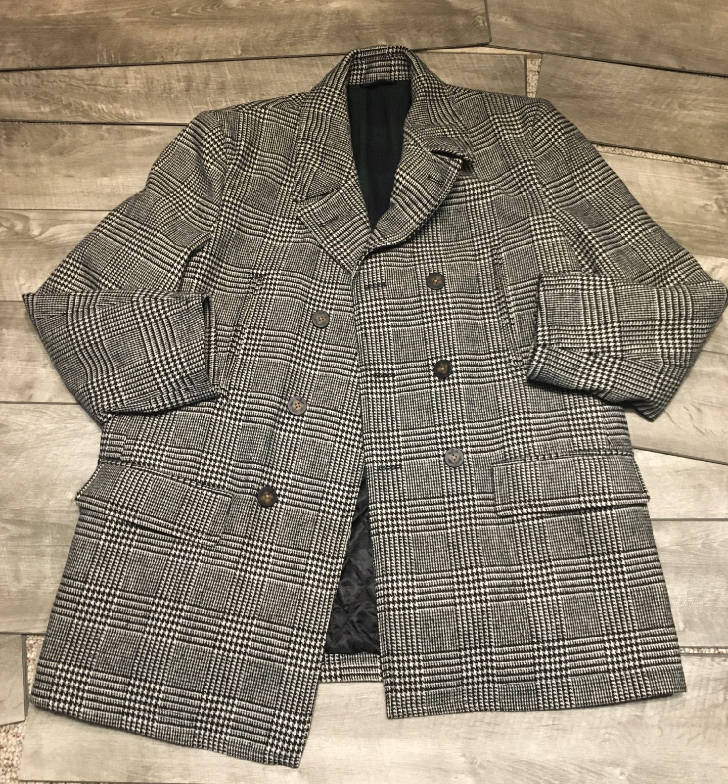 Vintage Polo Ralph Lauren Peacoat Overcoat Trench Mens Jacket Size 46