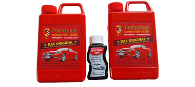 2 X Perloplast   -- Nano-Effekt --   a.500ml und 1  X Plastikpflege 100ml.