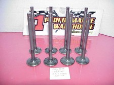 8 Titanium 1132 Bead Groove Exhaust Valves 5.515 Long-1.620 Flat Head Nascar