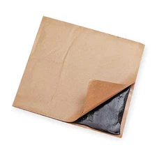 Adhesive Pads, Butyl, 3/16 In Height, 8 In Length, 0.7 Lb, Black, 80Butyl100