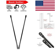 31.5" Black Metal Round Rods - Essential Replacement for Swing Frames Set of 2