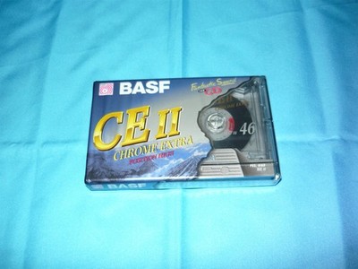 Vintage New Sealed BASF Chrome Extra II 46 Minutes 1995 Blank Cassette