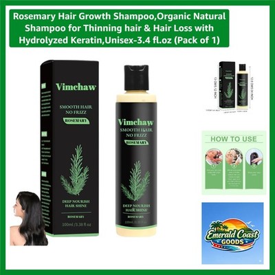 Strengthening Rosemary Hair Growth Shampoo - Perfect for Thinning Hair Solutions