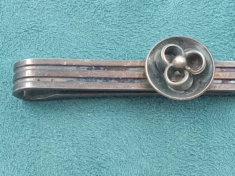 Rare Signed Niels Erick From Denmark Sterling Silver tie bar - Image 3 of 4