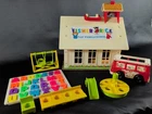 Vintage Fisher Price Little People Play Family School House 923 w/ Accessories