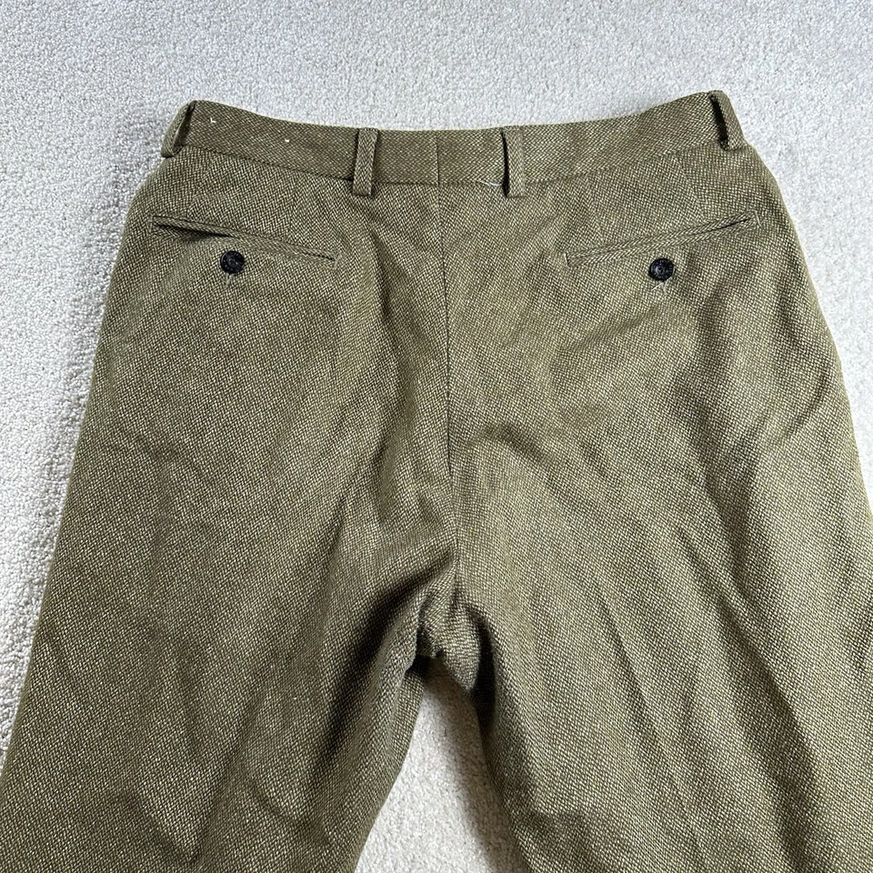 Pantalones Orvis Para Hombre 32 *33x31.5* Marrón Lana de Cordero Colección Firma Pantalones Otoño Foto 4 de 4