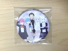 Fujikyu Re:Zero Collaboration Can Badge Rem Ram Emilia Echidna Subaru