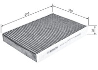 Innenraumfilter Bosch 1 987 432 549 Aktivkohlefilter FüR Peugeot SW 508 Bluehdi