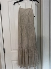 Express Dress Women’s Sz S Light Beige Lace NWT