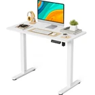 White Electric Standing Desk JOY worker 40x20in Memory