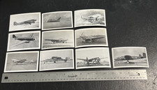 Lot of 10 Vintage 1940s AEROPLANE PHOTO SUPPLY WWII Era Aircraft Photos  12