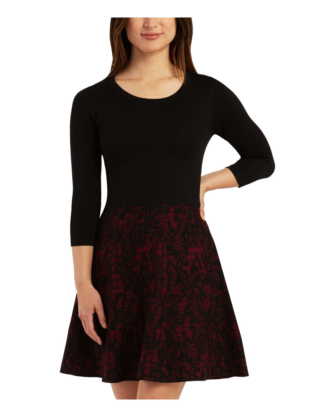 BCX DRESS Womens Sweater Short Dress Black Unlined Pullover Juniors XXS