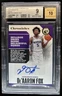 2017-18 Chronicles De'Aaron Fox Auto Gold Rookie RC #/10 Kings BGS 9/10