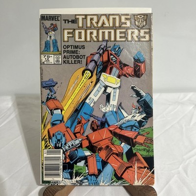 The Transformers #12 Newsstand Variant (Marvel Comics January 1986) RAW OPTIMUS