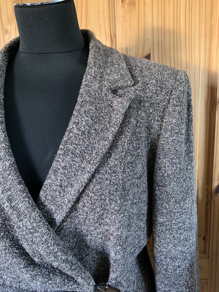 KALIKO ! SIZE 12 ! STYLISH WOOL BLEND TROUSER SUIT ! EXCELLENT CON ! BROWN - Image 3 of 4