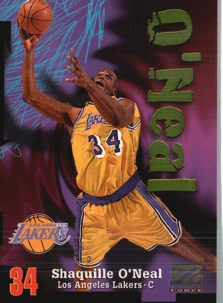 Shaquille Oneal trading card