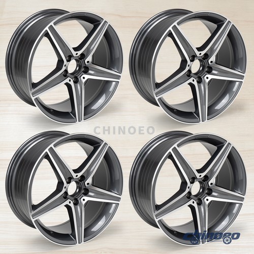 Set 4 18X8.5 Wheel Rim For Mercedes C300 C350 E320 E350 E400 18 Inch 5x112 Rims - Picture 1 of 14