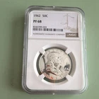 1962 Franklin Half Dollar NGC PF68 Silver Proof Philadelphia