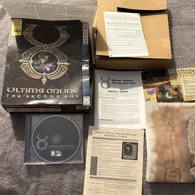 Ultima Online: The Second Age (PC) 1998 Big Box w/ Game, Inserts, Map, No Manual