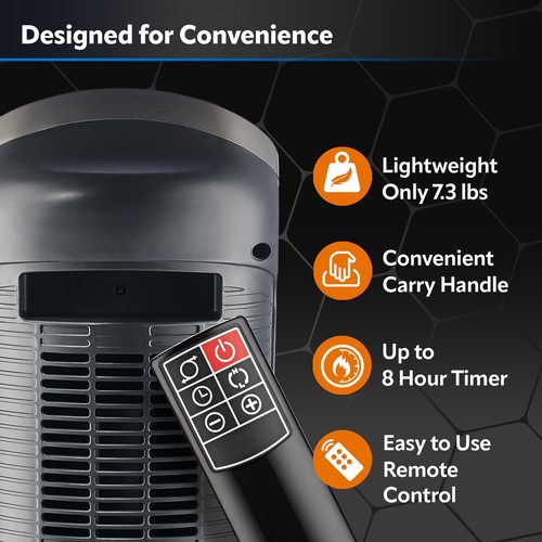 Lasko Oscillating Digital Ceramic Tower Heater for Home with Adjustable Therm... - Picture 6 of 11