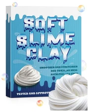 White Slime Clay Modeling Air Dry Foam Clay for Kids4 Pack,Slime Making Kit f...